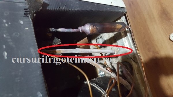 zapada pe aspiratie surplus de freon
